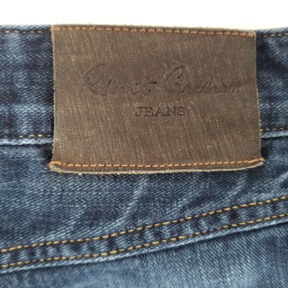 Robert Graham Classic Yates Jeans Men's Light Whiskering Distress 42 x 30 - Picture 13 of 15